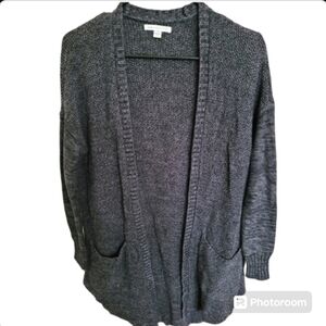 American Eagle Outfitters Gray Long Cardigan Sweater Size Small